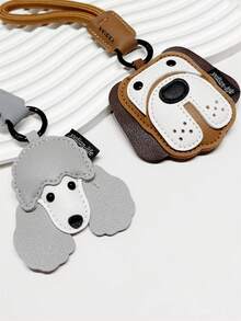 时尚优雅的多功能可爱贵宾犬或比熊犬造型PU皮包。适用于背包、单肩包、斜挎包、手提包、臂包、化妆包及其他收纳用途。也可作为车挂件、钥匙扣、腰带挂件、行李牌或证件卡包使用。是情侣、朋友、学生、男士女士的理想礼物，适合通勤、日常约会、度假、商务旅行等各种场合。 - 鏽棕色 - 查看 2