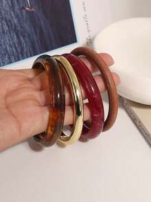 4 chiếc vòng tay đá mắt hổ hai tông màu thời trang, thích hợp làm quà tặng cho gia đình và bạn bè. - Nhiều màu - Xem 2