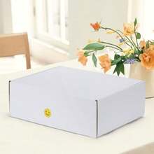12x9x4 Inches Shipping Boxes Set Of 1 White Corrugated Cardboard Mailer Box For Packing Mailing Small Business Use Durable And Reliable Packaging Solution For Secure Shipping And Organization - White - 查看 2