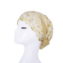 1Pc Women Headscarf Cap Headscarf Beaded Turban - Baotou Hat - View 4