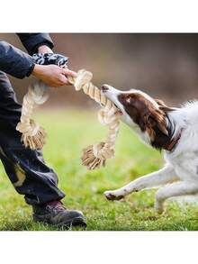 Heavy Duty Tug Of War Dog Toy, Suitable For Medium To Large Dogs, Durable Chew Toy To Help Clean Teeth And Relieve Boredom, Ideal Gift - Heavy Duty Extra Long Braided Tug Rope Toy For Large And Medium Dogs - Aggressive Chewing, Tough Chew Toy, Puppy Teething - Interactive Fetch Toy - Multicolor - View 3