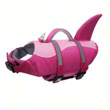 Metglad Shark-Style Dog Life Jacket - With Non-Slip Rescue Handles, Reflective Dog Swimming Life Jacket, Adjustable High Buoyancy Swimsuit For Small, Medium, And Large Dogs - Hot Pink - View 20