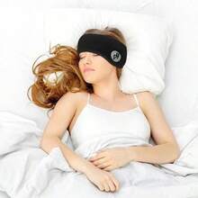 1 Pc All-In-One Sleep Headband - Noise Canceling Ear Muffs With Built-In Blindfold & Earplugs, Black | Contoured Design For Deep Sleep, Travel & Relaxation - Black - 1pc Plus Earmuffs - View 8