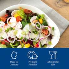 Villeroy & Boch - Vapiano Schalen-Trio 6 teilig weiß, Spülmaschinenfest, Mikrowellensicher, Geschirrset, Pastaschalen, Salatschalen, Suppenschalen, Keramik Schalen, Schüsseln Tief, Premium Porzellan HLYJ - Pastaschale - Übersicht 9