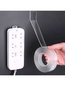 1/3/5m Nano Double-Sided Tape, Waterproof Adhesive Tape Suitable For Bathroom, Kitchen, Sink, Faucet, Gel Sticker - Clear - View 11