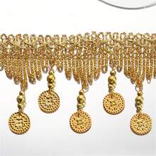 2码流苏花边缝纫花边饰边，7厘米宽，DIY窗帘流苏，流苏吊坠，工艺品和手工材料，流苏缝纫花边饰边，工艺品花边 - 多色 - 查看 5