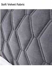 Sarung Kepala Ranjang 1 Bagian, Sarung Kepala Ranjang Berlapis Ultra Lembut dan Halus All-In-One; Sarung Kepala Ranjang Elastis yang Dapat Dicuci, Sarung Kepala Ranjang Berlapis Motif Berlian, Pelindung Anti Debu dan Anti Gores untuk Ranjang Ukuran King, Queen, dan Full-Size - Abu-abu gelap - View 4