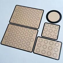 5 tấm lót nướng bằng silicon, tấm lót lò nướng bằng silicon sợi thủy tinh chống dính, chịu nhiệt, dùng làm bánh macaron. - Xem 6