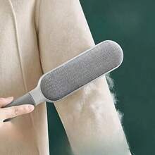 1 Piece Reusable Manual Double-Sided Pet Hair Remover Brush, Suitable For Clothes, Bedding, Sofa, Furniture, Carpets, With Anti-Static Plastic Handle, No Electricity Needed, Dog Grooming And Cleaning Brush - A - View 4