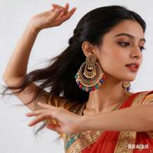 New Exaggerated Dynamic Exotic Dance Accessories Earrings - Multicolor - View 1