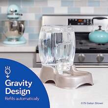 Pet Cafe Cat And Dog Water Dispenser - Water Bowl For Cats And Dogs USA Made 3 GAL Pearl Tan - 珍珠棕 - 查看 3