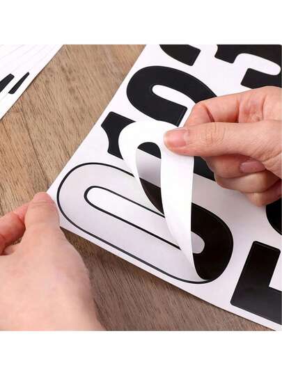 6 Stücke wasserfeste Adressnummer Aufkleber in großer Größe, selbstklebende Vinyl Briefkastennummer Aufkleber geeignet für Briefkasten, Schilder, Fenster, Tür, Auto, LKW, Haus, Geschäft, Schulmaterial