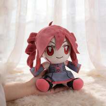 BLUESLEMON 20cm/7.87in Sitting Plush Doll Keychain, Cotton Plush Virtual Singer Anime Girl Peripheral - Multicolor - View 4