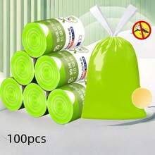 50 túi rác nhỏ màu hồng dùng cho phòng tắm, 50 túi/cuộn, chất liệu bền nhưng mỏng, thích hợp cho thùng rác văn phòng và gia đình. - Nhiều màu - Xem 7