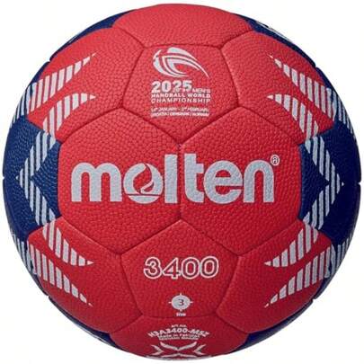 Molten Handball Hand 2025 - Bola de Combate para el Campeonato del Mundo Masculino réplica de Piel Artificial No. 3 Bolas H3A3400-M5Z