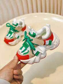 3pcs Toddler Boys/Girls Breathable Sports Shoes, Children Mesh Sneakers, Infant/Toddler Casual Shoes, 1-12 Years Old, Spring/Autumn - Hot Pink - View 7