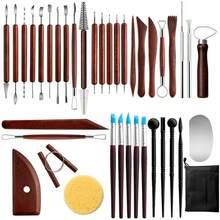 38pcs Ceramic Art Tools Set, Clay Sculpting Dotting Pen DIY - Pottery Tools 38-piece Set - View 5