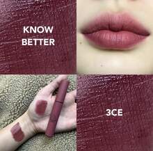 3CE 缎光唇膏 KNOW BETTER，哑光持久提亮 - #know better - 查看 2