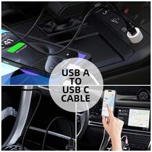 USB A To USB C Fast Charging Cable,[3.3ft/6.6ft/9.9ft] Long USB Type C Smartphone Charger Data Cable,USB C Data Sync Cable Compatible With Samsung Galaxy S25/S24/S23/S22/S21/S20,Mobile Phone Charge Cable Compatible With IPhone 17/16/15 Series - Multicolor - View 8