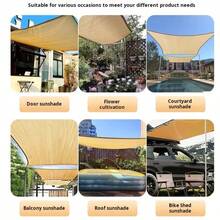 Malla de sombreo para invernadero con cinta de sombreado del 90 % y hebillas de cobre, fabricada en HDPE de alta densidad, ideal para dar sombra a las plantas en jardines. Resistente a los rayos UV, transpirable y con protección solar, con esquinas de plástico reforzado. Incluye cuerda de 5 metros para colgar. Disponible en varios tamaños. Soluciones de sombreado para césped y terrazas exteriores. - Amarillo - Ver 9