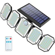 1pc Solar Outdoor Wall Light, 300 LED Solar Street Light With Motion Sensor, Remote Control Security Lamp, Solar Floodlight For Garden, Garage, Pathway, Lawn, Fence Decor, Holiday Atmosphere Lighting - 300LED (1 Pack) - View 8