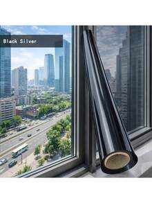 静电吸附隔热膜，可定制窗户玻璃贴膜，防紫外线隐私遮阳贴，适用于阳台、卧室、办公室 - A - 查看 3