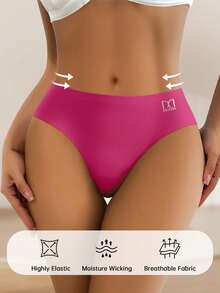 QUASTI 4pcs Women's Lace Design Sexy Briefs, Comfortable Soft Breathable Fabric, Lightweight Stretchy, Ideal Christmas Gift - Multicolor - View 3