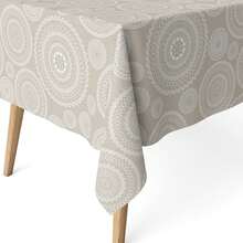 Kiva Stain-Resistant Resinated Tablecloth, Extra Soft To The Touch And Waterproof, Sizes From 100x140 To 300x140 Cm And Round 140 Cm - Stain-Resistant Tablecloth For Rectangular And Round Tables - Available In 12 Designs - 選項 11 - 查看 2