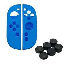 适用于 2 的 2 个硅胶手柄套 + 6 个摇杆帽套装，防摔、防滑、防刮、防汗，提升游戏体验 - 查看 16