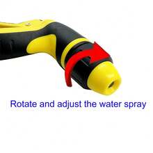 全新便携式高压水管喷嘴，可调节花园水管喷嘴，适用于洗车和宠物清洁工具 - A - 查看 4