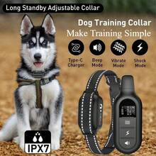 PaiPaitek 1000m Waterproof Rechargeable Electronic Dog Training Collar, Suitable For All Dog Breeds - Multicolor - View 2