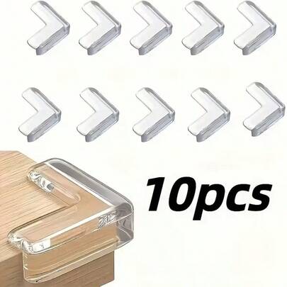 10/20pcs Set Baby Safety Table Corner Guards, PVC Corner Protection, Thickened Transparent Ball-Shaped Anti-Collision Corner Protection For Children, Christmas Gift To Protect Your Child's Safety Around Furniture And Table Corners