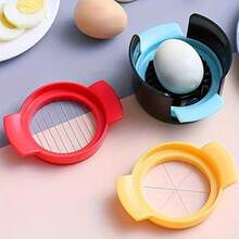 4件套三合一切蛋器/切丁器 - 可用于切片、切丁和切碎鸡蛋、水果和蔬菜 - 厨房工具和小工具 - 彩色 - 查看 9