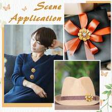 EDCUEBE7 10/100 Stück bunte 3D Pailletten Blumen Applikation, plastisch bestickte perlenbesetzte Applikation zum Aufnähen auf Kleidung, Haarclips, Taschen, Hochzeitskleider, Schuhe, DIY Basteleien - Mehrfarbig - Übersicht 6
