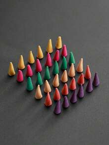 100 Stück ästhetische, farbige Räucherkegel, frischer Duft Aromatherapie zur Stresslinderung, minimalistischer Stil Räucherkegel geeignet für Auto, Tempel, Schlafzimmer, Wohnzimmer, Teehaus, Yoga-Studio, Geschäft, Büro und täglichen Gebrauch, gemischter Duft für lang anhaltende Geruchsbeseitigung und erfrischende Atmosphäre - Duoxiang - Übersicht 5