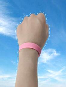 Set de 5 pulseras de silicona de unicolor, brazalete deportivo, adecuado para atletas, hombres, mujeres, estudiantes, regalo para fiesta de graduación - Multicolor - Ver 8