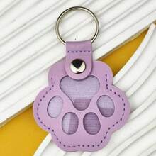 1/3/10pcs Leather Pet Hair Storage Keychain, Creative Pet Fur Collection Charm, Cute Cat Dog Hair Bag Pendant - Multicolor - View 17