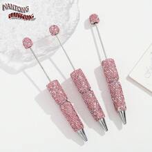 3 Stücke/5 Stücke/10 Stücke selbstmontierbarer Kugelschreiber mit Pailletten und zufällig gemischten Farben Strass - Kreatives Schmuckherstellungs-Set - Verschiedenfarbig - Übersicht 12