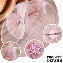 1pc Kentucky Fascinator Hat For Women Hair Alice Hairpin Mesh Hat Artificial Feathers Cocktail Wedding Derby Tea Party Hair Accessories Hat Headwear - A - View 9