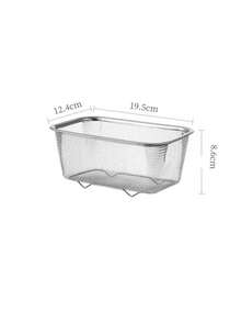 1 cái rổ lọc bằng thép không gỉ dùng cho bồn rửa nhà bếp, đa năng dùng để rửa rau củ quả. - Bạc - Xem 7
