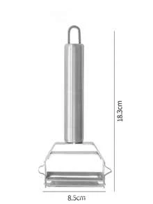 Dụng cụ gọt vỏ và bào rau củ quả 2 trong 1 bằng thép không gỉ, 1 chiếc - Bạc - Xem 9