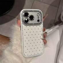 1个极简白色大窗口菱形网格图案手机壳 - 白色 - 查看 3