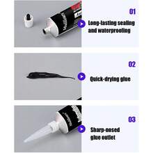 H4Cacle Universal Automotive Seal Rubber Adhesive Engine Black Silicone Sealant Universal Waterproof Oil-Resistant Adhesive Automotive Seal Strip Repair Sealant,High Temperature Oil Resistant, Long Term Leak Proof, Waterproof, High Sealing, Ultra Viscosity, Low Odour, Adhesive Car Repair Sealer - JS06 - View 8