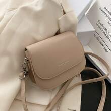 Women's Leather Shoulder Bags, Square Bags, Handbags, Crossbody Bags, And Cross-Sleeve Bags, With Detachable Shoulder Straps, Suitable For Girls, Ladies, Students, Office Workers, Commuters, And Those Going To School. - Màu Khaki - Xem 7