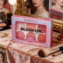 SEVENCOOL Blush-On Palette | 6 Soft And Versatile Shades - 珊瑚粉 - 查看 3
