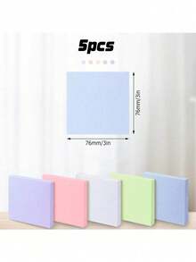 5 o 10 notas adhesivas de 3x3, notas adhesivas autoadhesivas en tonos pastel, fáciles de pegar, adecuadas para el hogar, la oficina y la escuela. - Multicolor - Ver 10
