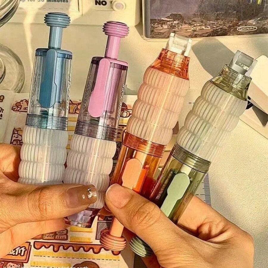 1. Keo dán dạng thỏi có độ nhớt cao, dùng cho in ấn xoay tròn, họa tiết chấm bi, băng keo hai mặt, thích hợp cho sổ lưu niệm, đồ thủ công mỹ nghệ, đồ dùng học tập/văn phòng phẩm. - Tròn - Xem 1