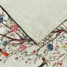 1pc Spring Bird & Floral Print Table Runner, Suitable For Holidays, Parties, Birthdays, Dinner, Kitchen & Dining Room Table Decor, Applicable For All Seasons, Home Textile Decoration - Multicolor - View 5