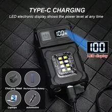 1pc Portable LED COB Flashlight, Dual Light Source, Super Bright, Type-C Rechargeable, Camping Emergency Light, EDC Flashlight - As Shown In the Figure - View 12