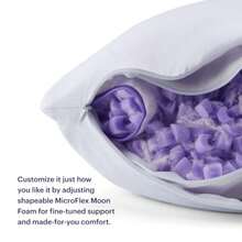 Freeform Pillow - Standard Size Customizable Support With GelFlex Grid And MicroFlex Moon Foam - Pressure Relief Cooling Extra Filling And Adjustable Height - 標準 - 查看 6